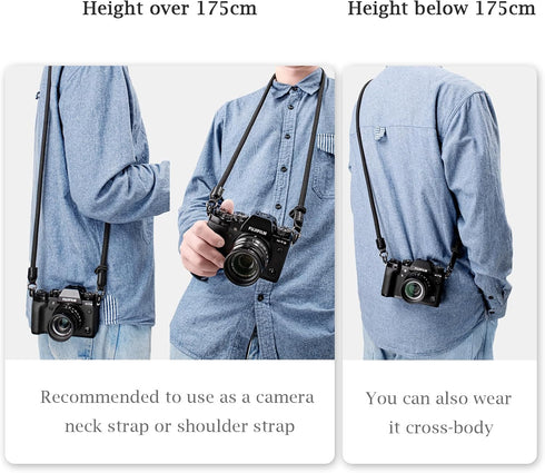 Camera Strap Rope,Camera Neck Strap Shoulder Strap for Fujifilm X100VI X100V XS20 XT5 for A6000 A6100 A6400 A6700 A7IV for Canon EOS R6 R10 for Ni...