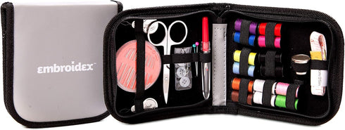Embroidex Sewing Kit - Home, Travel & Emergencies - Quality Notions, Scissor & Thread - Great Gift...