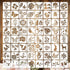 64Pcs Flower Stencils for Painting 3 Inch Plastic Stencils for Crafts Rock Painting Stencils Reusable Stencils for Painting on Wood Wall Tile Home...