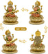 Hindu Goddess Saraswati Idol - 6.5" H Knowledge, Music, Arts Goddess Sarswati Statue Indian Diwali Gifts for Home Mandir Altar Pooja Item...