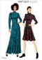 Vogue Patterns Dress Misses' Petite Knit, 14-16-18-20-22", Red...