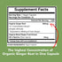 American Standard Supplements Organic Ginger 3850mg Per Serving with Organic Black Pepper Extract, Vegan, Gluten Free, Non-GMO, 90 Capsules, 90 Se...