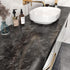 Black Marble Contact Paper Peel and Stick Countertops 15.7" x 78.7" Decorative Wallpaper Waterproof Marble Contact Paper for Countertops Removable...