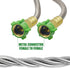 304 Stainless Steel 6ft Short Garden Hose with Female to Female Metal Connector, Flexible & Lightweight Water Hose (6ft)...