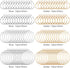 96Pcs Hoop Earrings Finding, Hypoallergenic Alloy Round Earring Hoops for Jewelry Making, Gold Silver Open Beading DIY Earrings Craft Art Accessor...