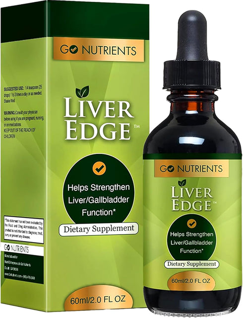 Go Nutrients Liver Edge – Milk Thistle Supplement for Liver Cleanse, Detox & Repair with Artichoke Extract for Health & Fatty Liver Support, Organ...