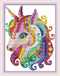 CROSSDECOR Unicorn Cross Stitch Kits Stamped 11CT 11X15 inch Counted Cross Stitch kits for Adults Pre-Printed Cross-Stitching Starter Patterns for...