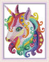 CROSSDECOR Unicorn Cross Stitch Kits Stamped 11CT 11X15 inch Counted Cross Stitch kits for Adults Pre-Printed Cross-Stitching Starter Patterns for...