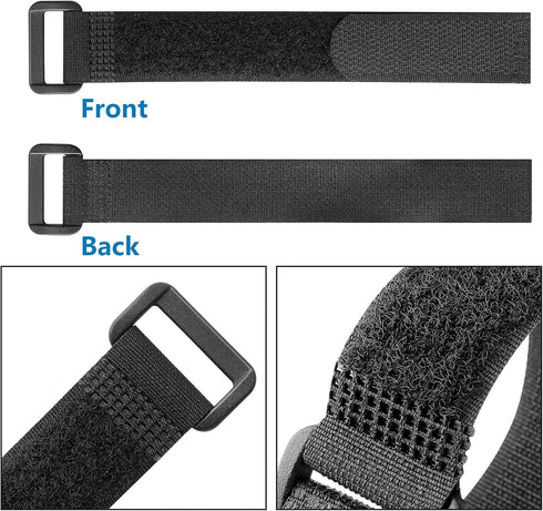 Pasow Adjustable Cable Ties Organizer Fastener with Plastic buckle (8Inch Pack of 25)...