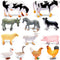 12 Pieces Farm Animals Figures Toys,Mini Farm Animal Figures,Plastic Farm Animals Figurines,Realistic Farm Animal Figures Educational Learning Toy...