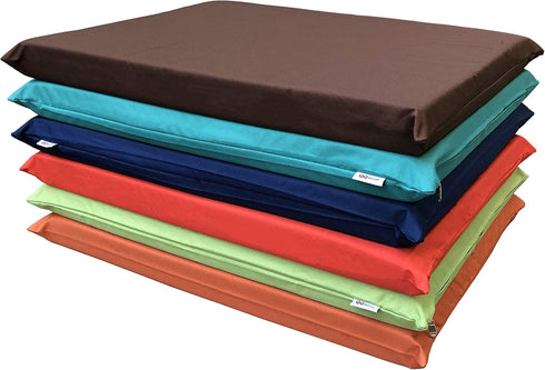 Do It Yourself DIY Pet Bed Pillow Duvet Waterproof Cover for Dog or Cat in Large 48"X29" Vibrant Navy Blue Color - Cover only...