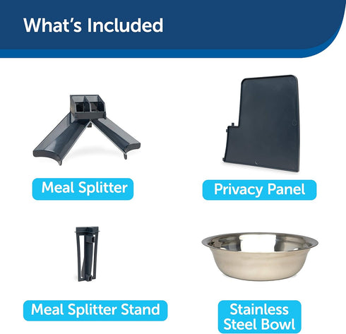PetSafe 2-Pet Meal Splitter with Bowl - Designed for PetSafe Smart Feed and Healthy Pet Simply Feed Automatic Cat Feeder - No-Mess Food Dispensing...