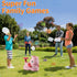 Outdoor Toys for Kids Ages 4-8, Flying Disc Launcher Toy for Kids with 8 Flying Discs 2 Net Pockets Kids Outside Toys for 4 5 6 7 8 Years Old Kids...