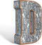 CraftyCrocodile 7" Galvanized Metal Letters for Wall Decor - 3D Letter D for Hanging & Free Standing - Decorative Rustic Alphabet Letters for the ...