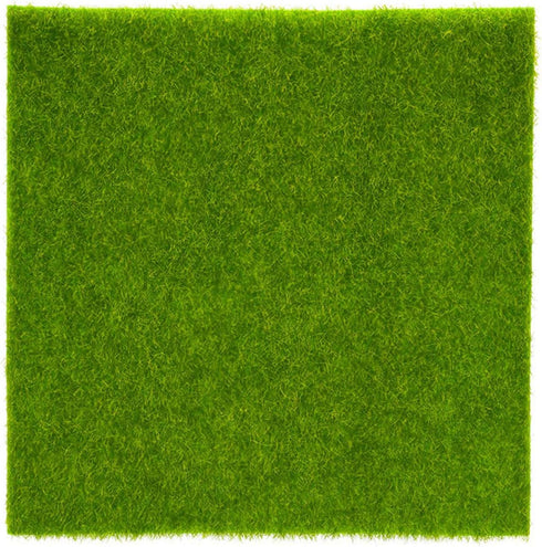 Oumefar 2 Sizes Synthetic Artificial Grass Mat Green Non-Qoven Fabric Fake Faux Grass Turf Rug Lawn Garden Micro Landscape Ornament Home Decor Car...