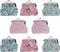 Wallet Buckle Coin Purses 8PCS, Floral Buckle Coin Purses Cute Small Pouch Kiss-Lock Change Purse for Women Girls...