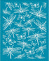 OLYCRAFT 4x5 Inch Silk Screen for Polymer Clay Dragonfly Butterfly Clay Stencils Reusable Silk Screen Stencils Non-Adhesive Transfer Stencils Mesh...
