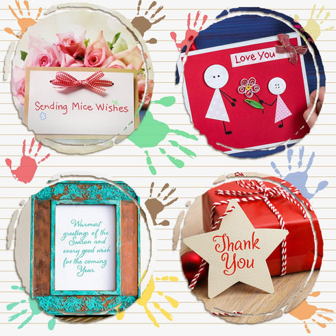 4 Set Words Clear Stamp 2 Pieces Acrylic Stamp Block Sentiments Silicone Stamp Cards Clear Stamping Tools Set Acrylic Block with Grid Lines Decora...