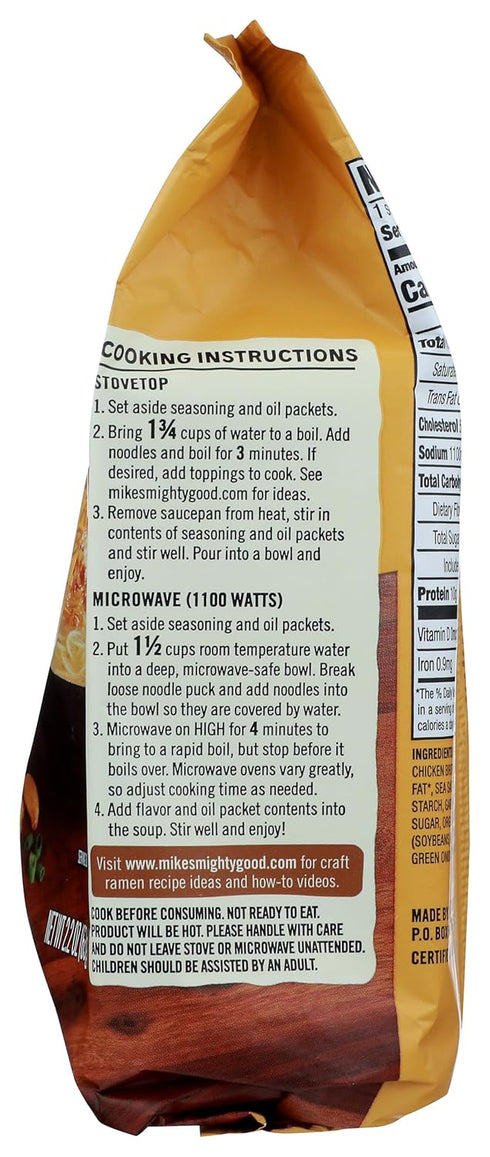 MIKES MIGHTY GOOD Organic Fried Garlic Chicken Ramen, 2.2 OZ...