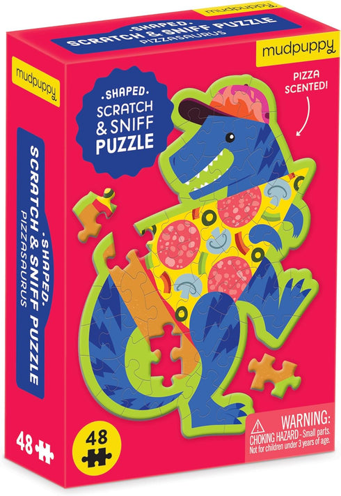 Mudpuppy Pizzasaurus 48 Piece Mini Scratch & Sniff Puzzle...