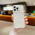 Compatible with iPhone 15 Plus Flower Case, Soft Clear Rubber Pressed Dry Real Flowers Case Girls Glitter Floral Cover Clear case with Flowers for...