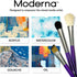 Royal & Langnickel Moderna, 5pc Oval Wash & Blender Brush Set for All Painting Mediums, Includes - Oval Wash, Blender, Fan & Liner Brushes Purple...