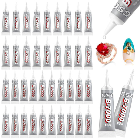 B7000 Glue Clear Adhesive Jewelry Bead B-7000 Glue for Jewelry Rhinestone DIY Cell Phone Repair Clothes Glass Metal Stone Beads Wooden Small Part ...