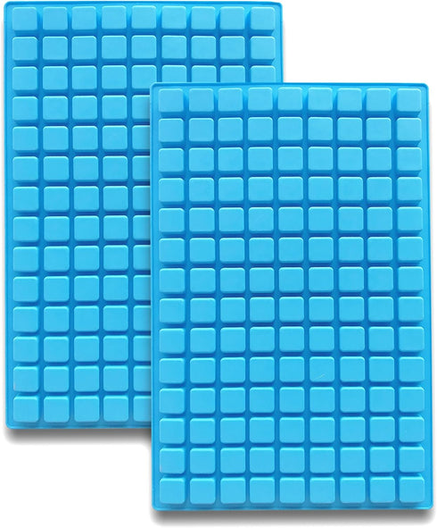 Silicone Candy Molds, 2 Pack 126-Cavity Mini Square Chocolate Molds for Gummy Jelly Truffles Pralines Caramels, Ice Cube Tray Molds...