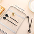 4 PCS 6.7 Inches Satin Black Stainless Steel 18/10 Coffee Spoons,Iced Tea Spoon,Espresso Stirring Spoon,Matte Black SS304 Teaspoons,Dessert Spoon,...