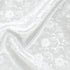 White Satin Jacquard Fabric 2 Yard, 60 Inch Wide Shiny Cloth Fabric, Sunflower Pattern Silky Brocade Fabric for Tablecloth, Table Runner, Napkins,...