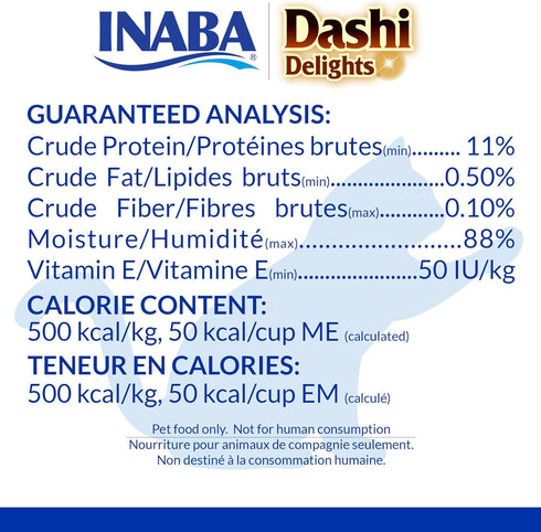 INABA Dashi Delights for Cats, Shredded Chicken with Bonito Flake Broth, 2.5 Ounce Cup, 6 Cups Total, Chicken with Scallop Recipe...