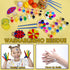 6 PCS Mini Paint Set,Kids Paint Bulk Set,Washable Acrylic Paint Strips Set for Kids & Adults,12 Filled Paint Strips in 12 Colors,12 Brushes 6 Mixi...