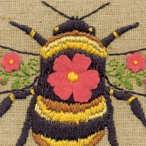DIMENSIONS Bee Kind Needlepoint Embroidery Kit with Pattern, Felt, and Bamboo Hoop, Finished Project 6" Diameter, Multicolor 6 Piece...