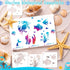 Augshy Stencils for Painting, 56 Pack Sea Ocean Creatures Stencils Sea Animal DIY Pattern Stencils for Painting on Wall Floor Decor DIY Rock Paint...