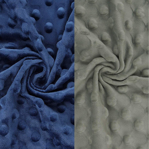 BlueSnail Ultra Soft Minky Dot Changing Pad Cover 2 Pack (Gray+Navy, 2 Pack)...