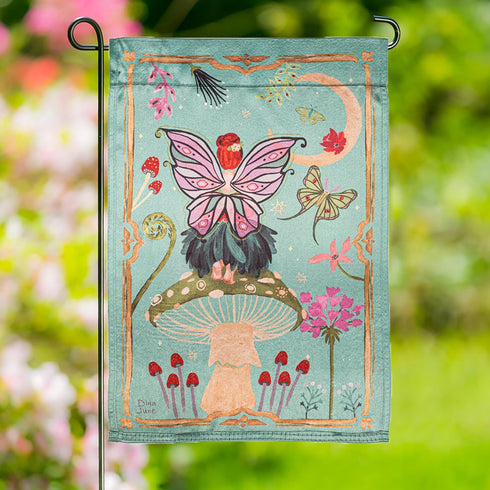 Evergreen Flag Fairy Wonderland Reversible Spring Garden Flags 12x18 double sided | Small Garden Flags For Outside | Welcome Spring Flag Décor for...