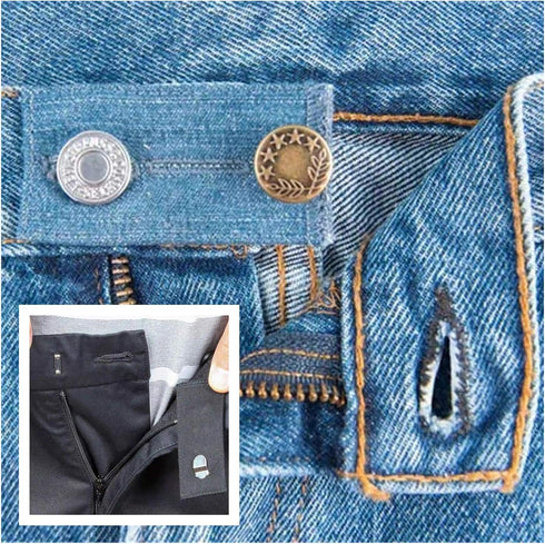 ZYNERY 21 PCS Waistband Extenders, Button Extenders for Jeans, Waist Extenders for Pants for Women Men Pregnancy Jeans Skirt Collar Dress...