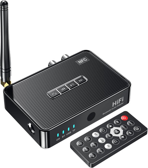 Bluetooth 5.1 Receiver Adapter for Home Stereo, Support RCA AUX 3.5mm for Speakers/Wired Speakers/Home Music Streaming Stereo System......