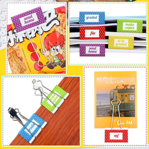 10 Pcs Teacher Supplies Large Binder Clips Large 2 Inches Teacher Paper Clips Office Supplies Paper Clamps for Classroom Students School Office Bu...