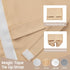 Self-Adhesive Sidelight Door Curtain,Door Curtains for Door Window Small Door Window Coverings, 1 Panel, W10 x L42, Beige...