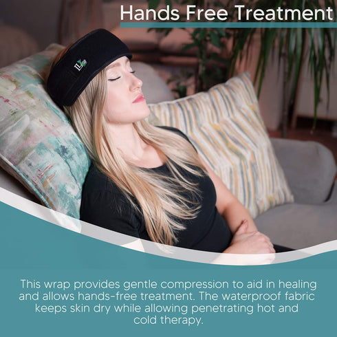 Headache Relief Hot Cold Therapy Wrap for Migraine Relief Dental Pain Treatment Patella Tendon and Sinus Pressure Cold Pack...