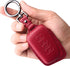 Tukellen for Lexus Leather Key Fob Cover with Keychain Compatible with Lexus RX ES GS LS NX RS GX LX RC LC Smart Key-Red...