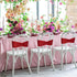 Poise3EHome Red Sequin Chair Sashes Folding Chair Covers Bow for Wedding Party Reception Decorations, 10 PCS...