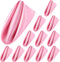 ANECO 12 Pieces Satin Napkins Soft Dinner Napkins Square Table Napkins 17 x 17 Inches for Restaurant Weddings Party Dinner Decoration (Pink)...