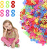 500 Pcs S Clips, Small Rubber Band Clips, Plastic Loom Bands Connectors, Connectors Refills Bracelet Loom Clips for Loom Bands Bracelets Necklace ...