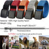LionVII Belt for Men, Adjustable Belt with Plastic Buckle Breathable for Work Sports, Easy Trim to Fit 28-49" Waist...