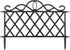 Plastic Garden Edging Border Fence, Flower Bed Barrier, Set of 3, Black...