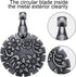 2 Pieces Yarn Cutter Pendants Antique Gold Silver Metal Thread Cutter Pendant Round Shape for DIY Sewing Tools(Antique Silver)...