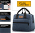 HOMESPON Insulated Lunch Bag for Women Men Lunch Box Cooler Lunch Tote for Work Picnic (Navy)...