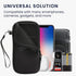 kwmobile Neoprene Sleeve for Smartphone Size XXL - 7" - Shock Absorbing Pouch Case - Protective Phone Bag - Meow Meow White/Black......